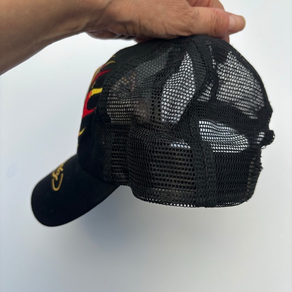 Ed Hardy Embroidered Skull Trucker Cap - Unisex - Picture 7 of 10